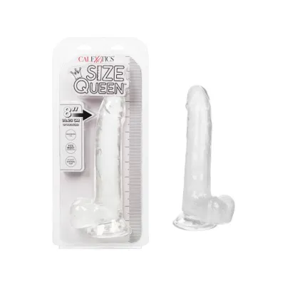 Size Queen Dildo Clear 8 Inch