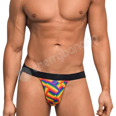 Male Power Rainbow Pride Fest Jockstrap S M