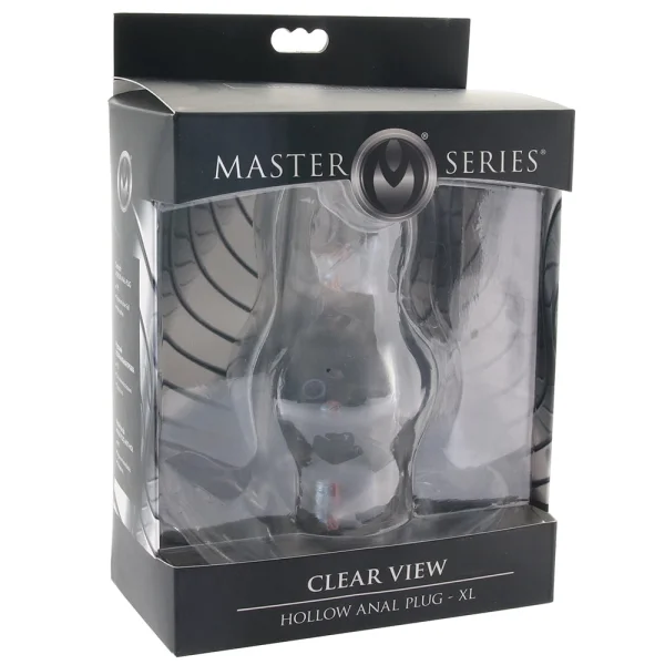 Master Series Clear View Hollow Anal Plug