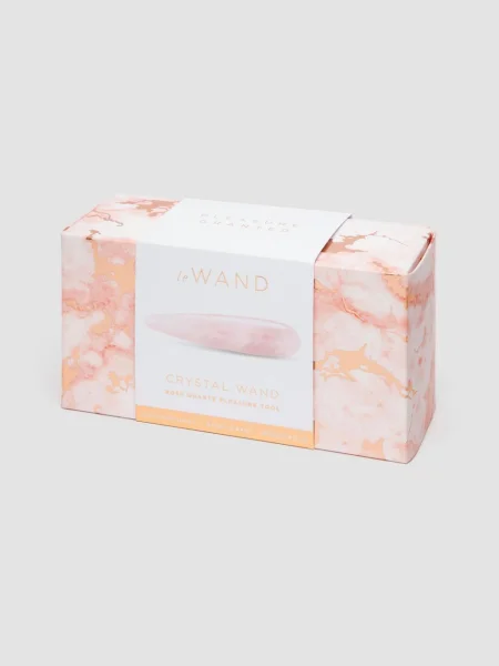 Le Wand Rose Quartz Crystal Dildo Set