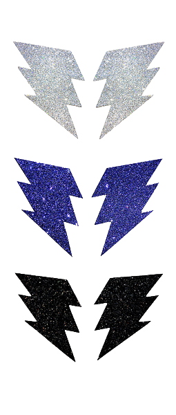 3 Pairs Struck By Glitter Nipple Covers *POLYBAG ONLY*