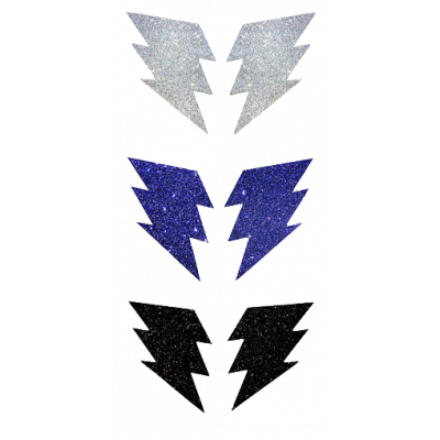 3 Pairs Struck By Glitter Nipple Covers POLYBAG ONLY