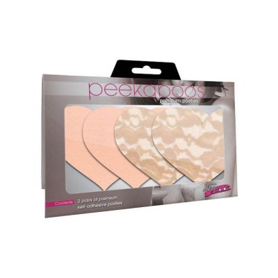 Nude Ambition Heart Pasties Nude