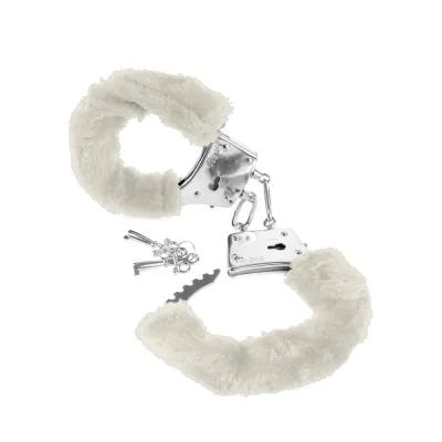 Fetish Fantasy Beginners Furry Cuffs White
