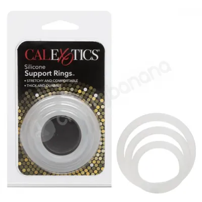 Silicone Support Rings Clear Cock Rings 3 Pack