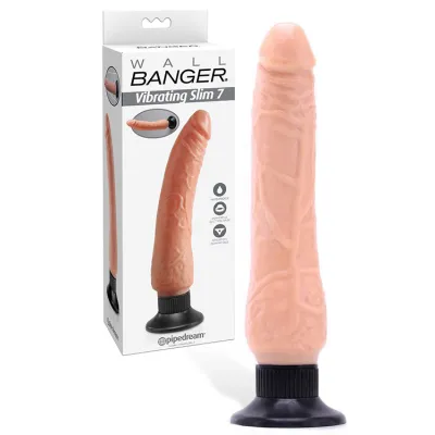 Pipedream Wall Banger 8 Realistic Vibrating Dildo with Suction Cup Base