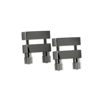 nsnovelties Bound Double Screw Gunmetal Nipple Clamps
