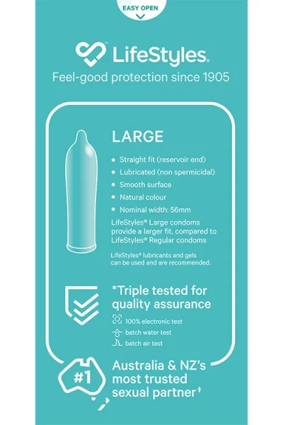 Lifestyles Large Condoms (20 Pack)