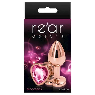 Rear Assets Heart Plug 2 7 Inch Pink Small