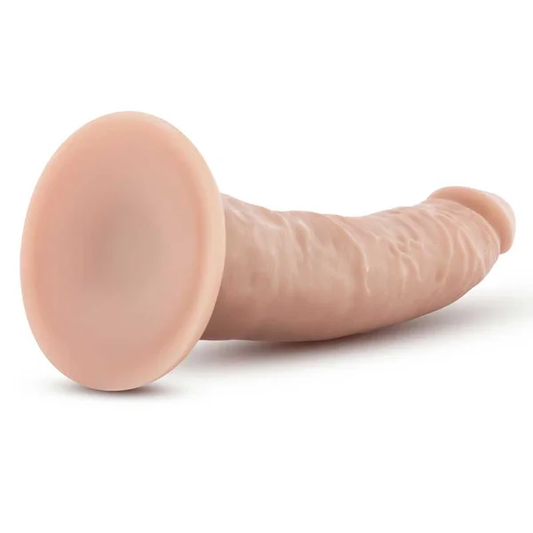 Dr. Skin White Thin 7 Inch Suction Cup Anal Dildo by Blush Novelties — image 6 of 6