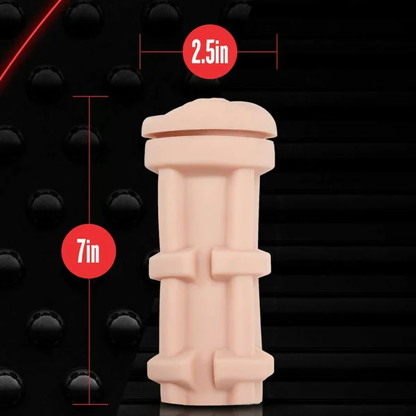 M for Men Self Lubricating Soft and Wet Ribbed/Orbed Pussy Vanilla by Blush Novelties — image 5 of 5