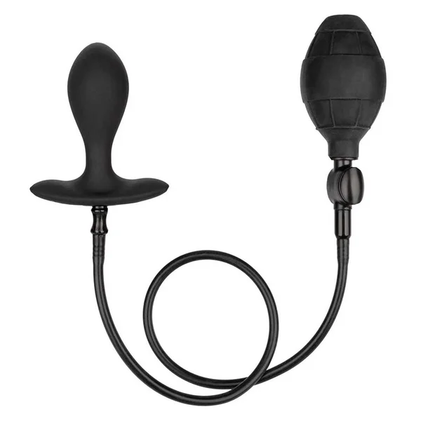 Weighted Black Silicone Inflatable Anal Plug by Cal Exotics — image 3 of 12