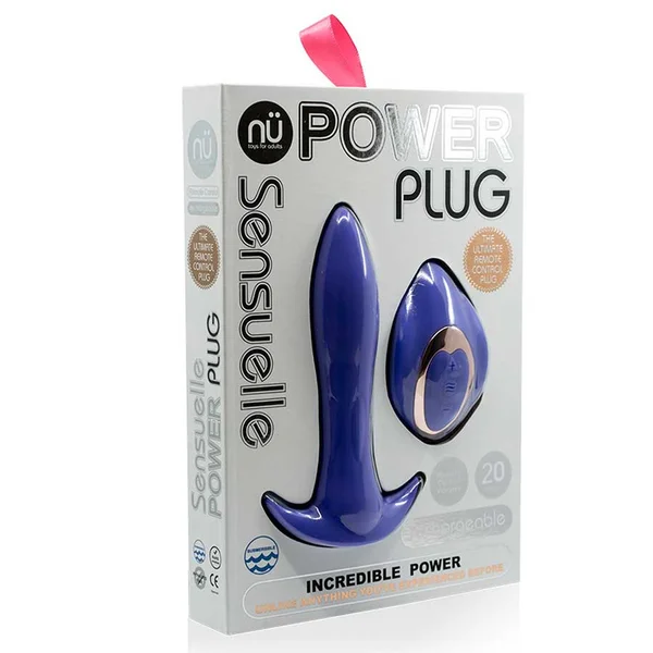 Nu Sensuelle Power Plug 20 Function Remote Control Vibrating Butt Plug — image 3 of 3