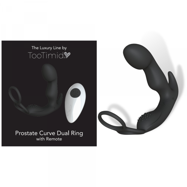 Prostate Curve Dual Ring - Remote Control Vibrating Prostate Massager