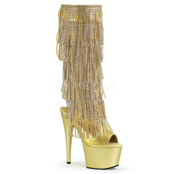 7 inches Lace-Up Stretch PF Knee Boot, Side Zip — image 5 of 12