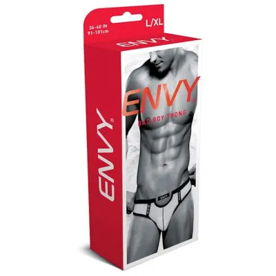 Envy Bad Boy Thong White L xl Bx