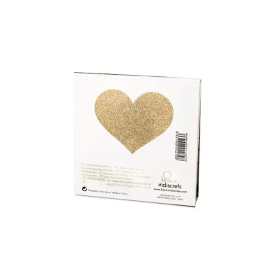 Bijoux Indiscrets Flash Heart Nipple Covers Gold