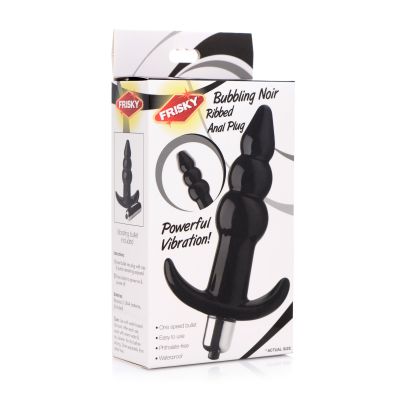 Ribbed Vibrating Butt Plug