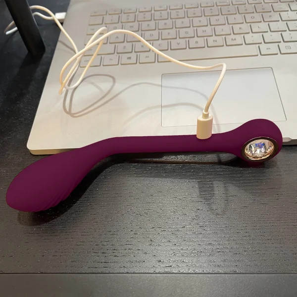 SheVibe Essentials G Bendable Silicone Rechargeable G-Spot Vibrator - Purple