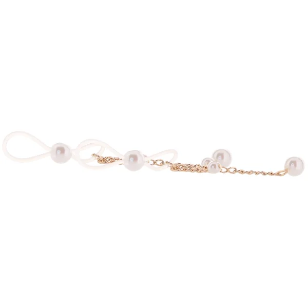 Sex & Mischief Pearl Nipple Ties By Sportsheets - White & Gold