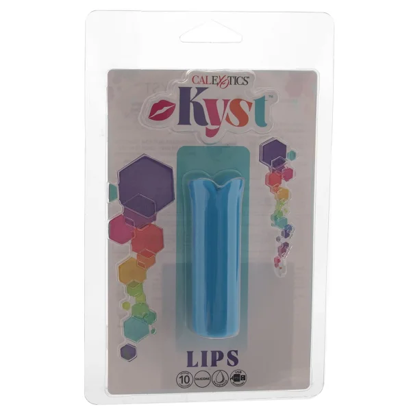 Kyst Lips Powerful Waterproof Rechargeable Bullet Vibrator By CalExotics - Blue