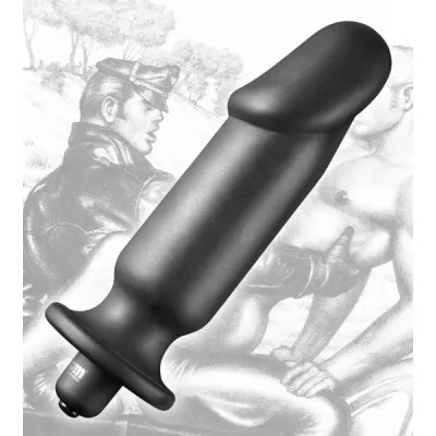 Tom of Finland Medium Vibrating Plug Black