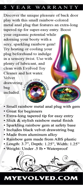 Rainbow Metal Plug - Small