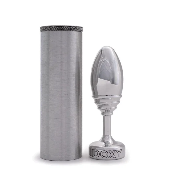 Doxy Ribbed Aluminum Butt Plug
