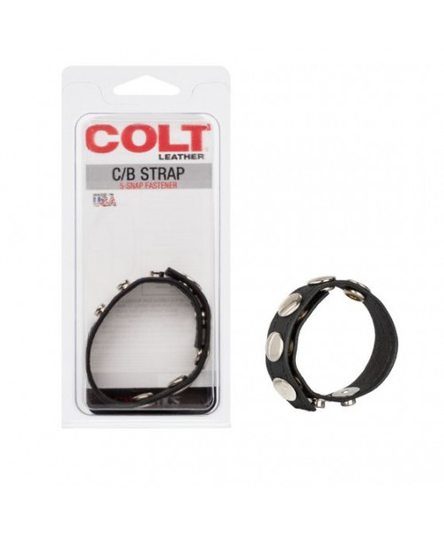 COLT Adjustable Leather Cock Ring — image 6 of 12