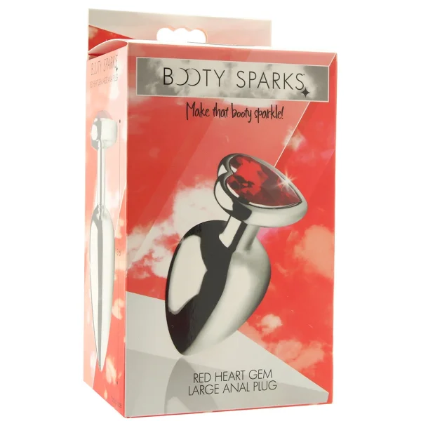 Booty Sparks Red Heart Gem Anal Plug — image 19 of 25