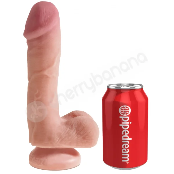 King Cock + Flesh 7.5'' Dual Density Cock With Balls