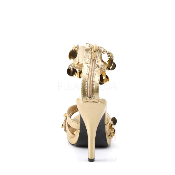 GYPSY-03 - 3 3/4" Heel Gypsy, Bohemian Chime, Charm Ankle Strap — image 4 of 4