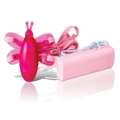 Dragonfly Fanstasy Clitoral Strap On Massager 2 x AA