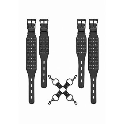 Skulls and Bones Hogtie with Skulls Black