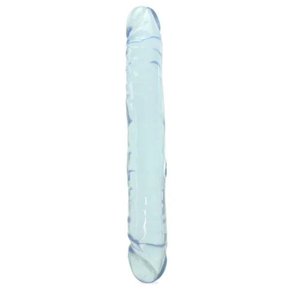 Crystal Jellies Jr Double Dong 12 Inch - Clear