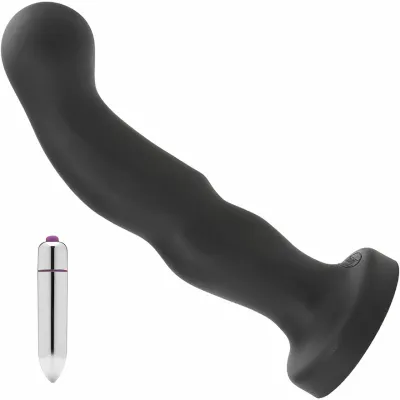 P Spot Vibrating Silicone Dildo By Tantus