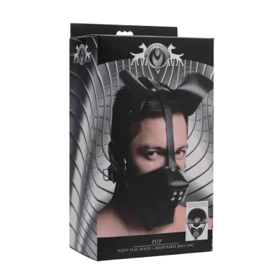 Pup Puppy Play Hood And Breathable Ball Gag