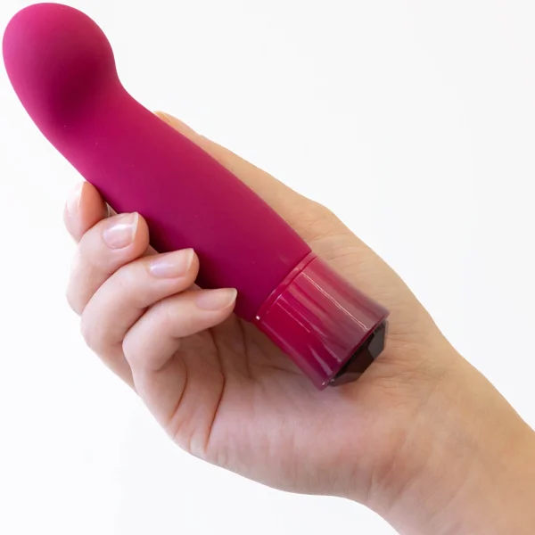 Oh My Gem Classy Rechargeable Silicone Warming G-Spot Vibrator By Blush - Garnet Red