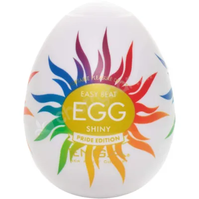 Tenga Rainbow Penis Stroker Egg Shiny Pride Edition