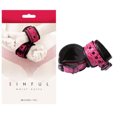 Sinful Pink Wrist Cuffs