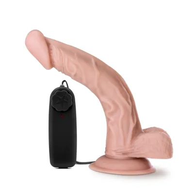 Dr Skin Dr Sean 8 Inch Vibrating Cock With Suction Cup Vanilla