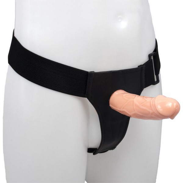 Unisex Hollow Strap-On Dildo - 6 Inch