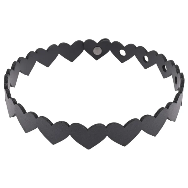 Sex & Mischief Heart Day Collar By Sportsheets - Black