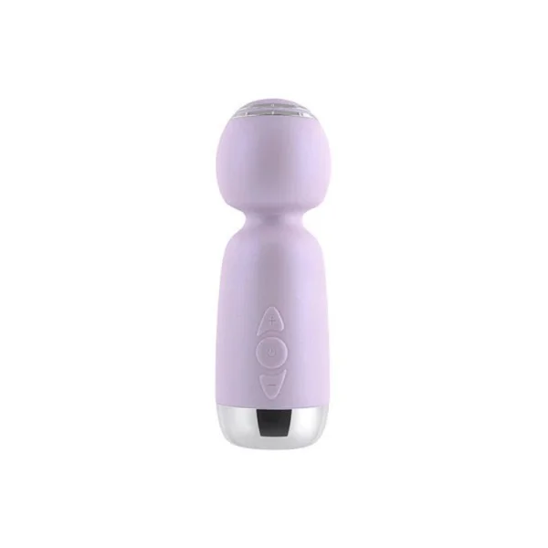 Personal Massagers: Playboy Royal Mini Rechargeable Silicone Wand Vibrator Opal