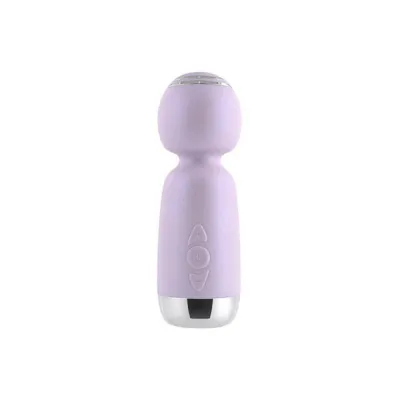 Personal Massagers Playboy Royal Mini Rechargeable Silicone Wand Vibrator Opal