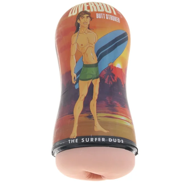 Loverboy The Surfer Dude Self Lubricating Anal Penis Stroker By Blush - Vanilla