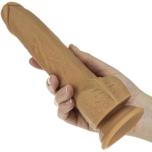 Naked Attraction 9 Inch Thrusting Dildo Caramel