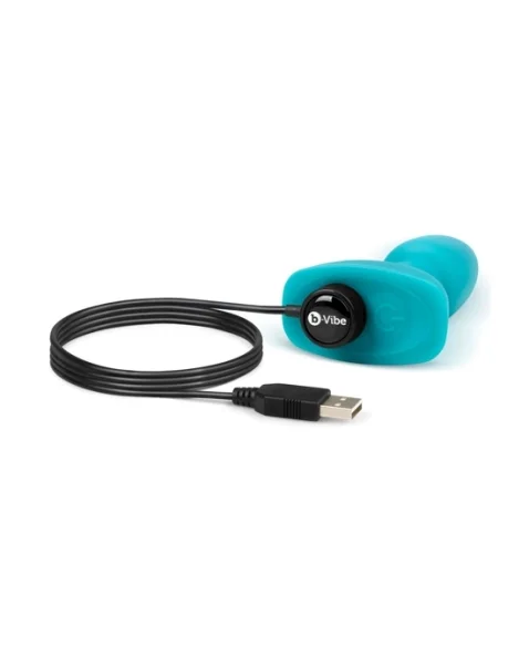 B-vibe Usb Rechargeable Petite Rimming Plug - Teal - 4.9 Inch