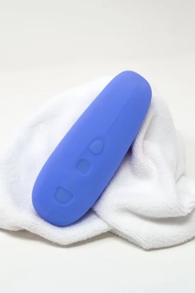 AER Silicone Rechargeable Waterproof Pressure Wave Suction Toy By Dame - Periwinkle