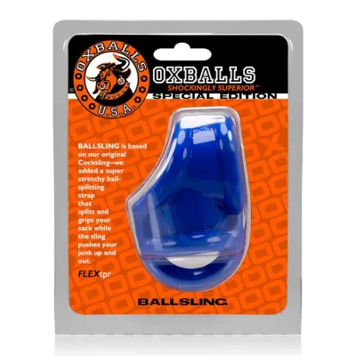 Oxballs Ballsling Cocksling W Splittler Police Blue
